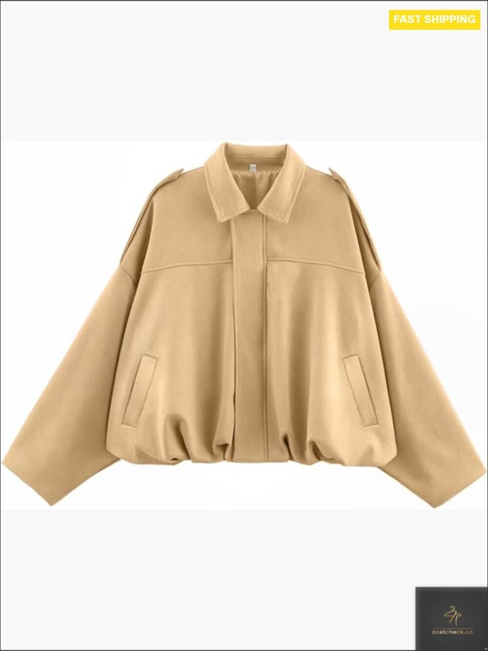 Oversized Faux Suede Bomber Jacket Cropped Lapel Pilot Coat Y2K Streetwear